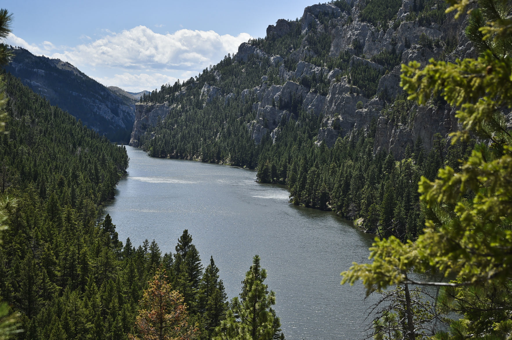 A view of the Missouri River